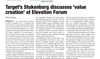 Target’s Stukenborg discusses ‘value creation’ at Elevation Forum